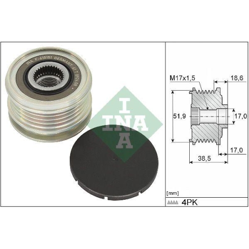 Schaeffler INA Generatorfreilauf 535 0346 10