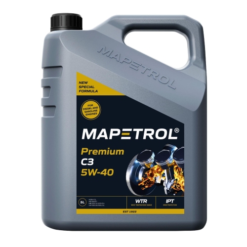 Motor&ouml;l Motoren&ouml;l Mapetrol Premium C3 5W-40 5 Liter MAP0045