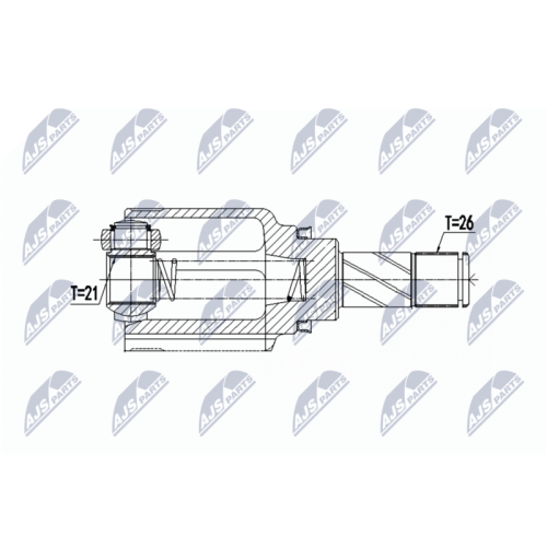 NTY Gelenksatz, Antriebswelle NPW-RE-064
