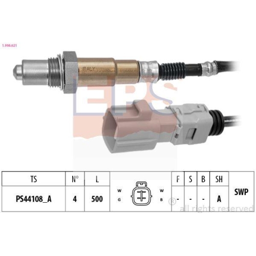 EPS Lambdasonde Made in Italy - OE Equivalent 1.998.621