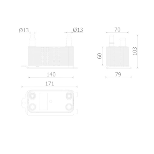 MAHLE &Ouml;lk&uuml;hler, Automatikgetriebe BEHR *** PREMIUM LINE *** CLC 326 000P