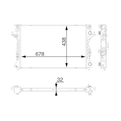 MAHLE K&uuml;hler, Motork&uuml;hlung BEHR CR 1061 000S