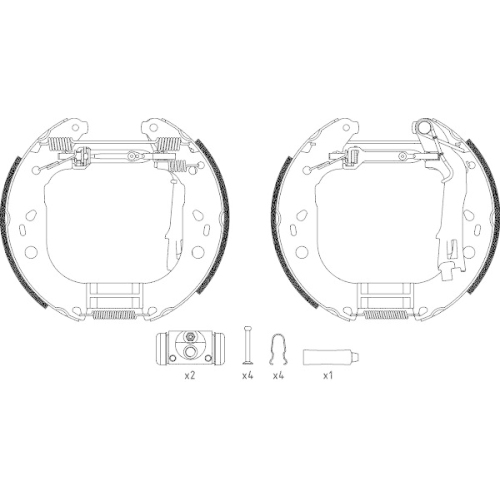 TEXTAR Bremsbackensatz Shoe Kit Pro 84067600