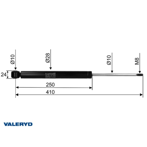 Auflaufd&auml;mpfer AL-KO 200S/SR - Ausf. A cc=410 Anh&auml;nger Valeryd 2380032