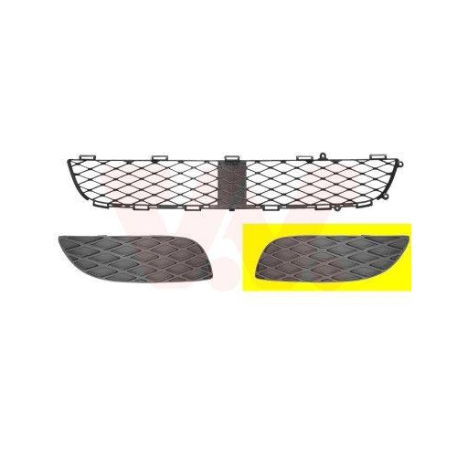 VAN WEZEL L&uuml;ftungsgitter, Sto&szlig;f&auml;nger 5431591