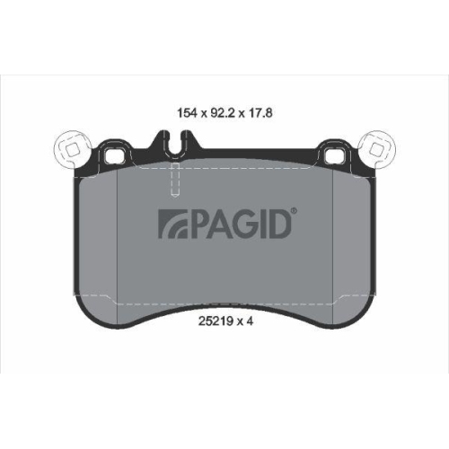 PAGID Bremsbelagsatz, Scheibenbremse T2102N