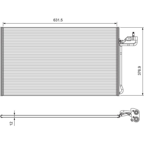 VALEO Kondensator, Klimaanlage 814322