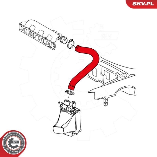 ESEN SKV Ladeluftschlauch 43SKV086