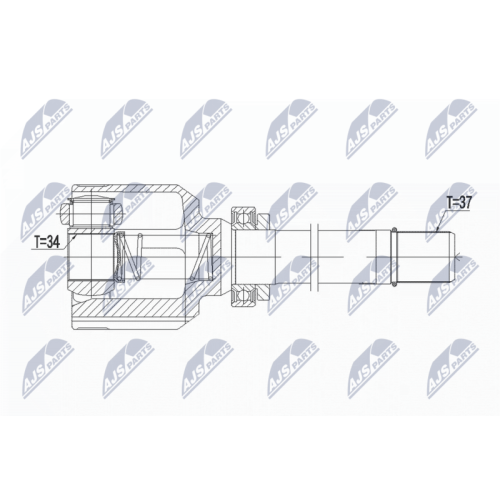NTY Gelenksatz, Antriebswelle NPW-PE-038