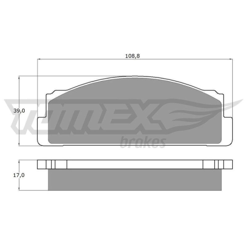 TOMEX Brakes Bremsbelagsatz, Scheibenbremse TX 10-23
