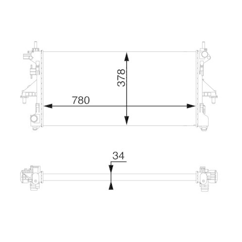MAHLE K&uuml;hler, Motork&uuml;hlung BEHR CR 1069 000S