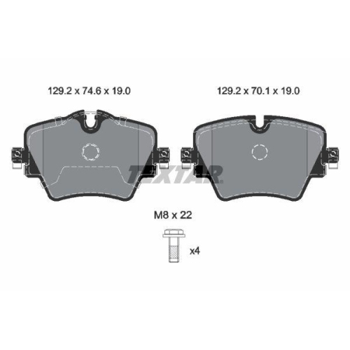 TEXTAR Bremsbelagsatz, Scheibenbremse Q+ 2561705