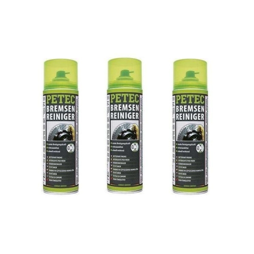 3x BREMSENREINIGER Spraydose Petec 500 ML 70060