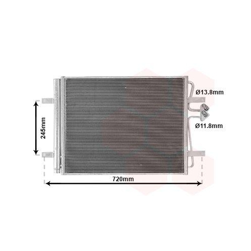 VAN WEZEL Kondensator, Klimaanlage 58015701
