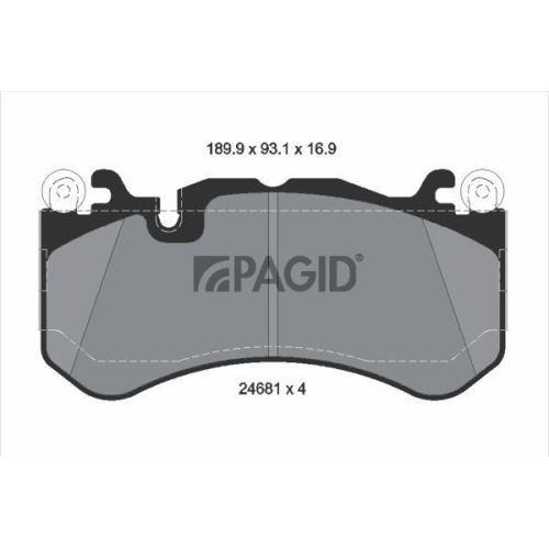 PAGID Bremsbelagsatz, Scheibenbremse T2047N