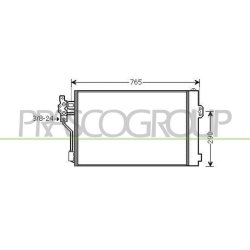PRASCO Kondensator, Klimaanlage PrascoSelection ME909C002
