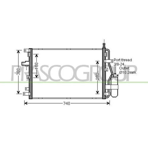 PRASCO Kondensator, Klimaanlage PrascoSelection VV710C002