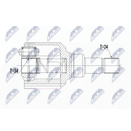 NTY Gelenksatz, Antriebswelle NPW-PE-050