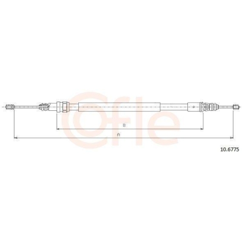 COFLE Seilzug, Feststellbremse 10.6775