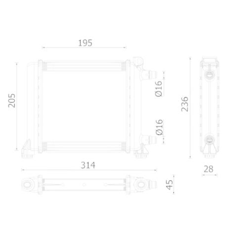 MAHLE Kühler, Motorkühlung BEHR *** PREMIUM LINE *** CR 2642 000P