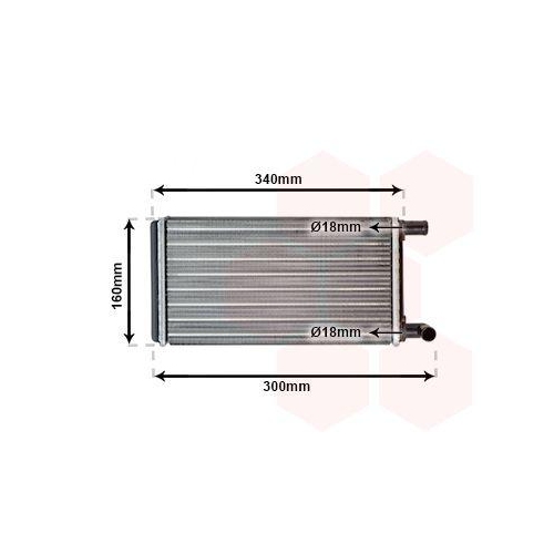 VAN WEZEL W&auml;rmetauscher, Innenraumheizung 30006108