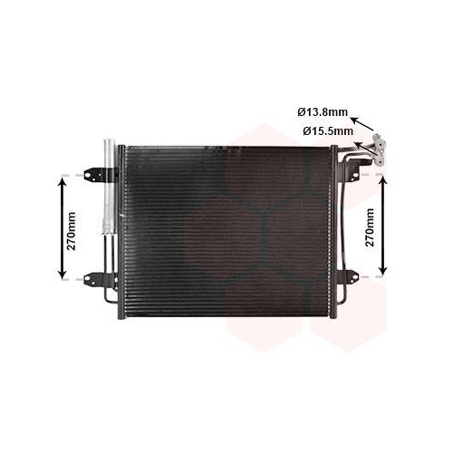 VAN WEZEL Kondensator, Klimaanlage 58015713
