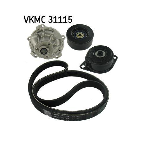 SKF Wasserpumpe + Keilrippenriemensatz VKMC 31115