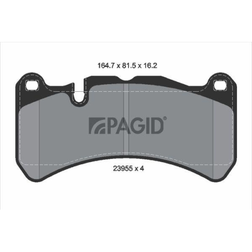 PAGID Bremsbelagsatz, Scheibenbremse T1998N
