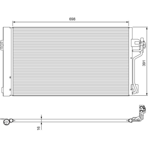 VALEO Kondensator, Klimaanlage 814391