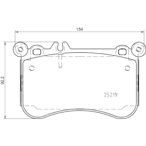 DON Bremsbelagsatz, Scheibenbremse PCP2125