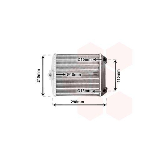 VAN WEZEL W&auml;rmetauscher, Innenraumheizung 30006171