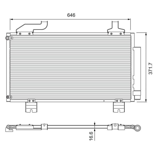 VALEO Kondensator, Klimaanlage 814417