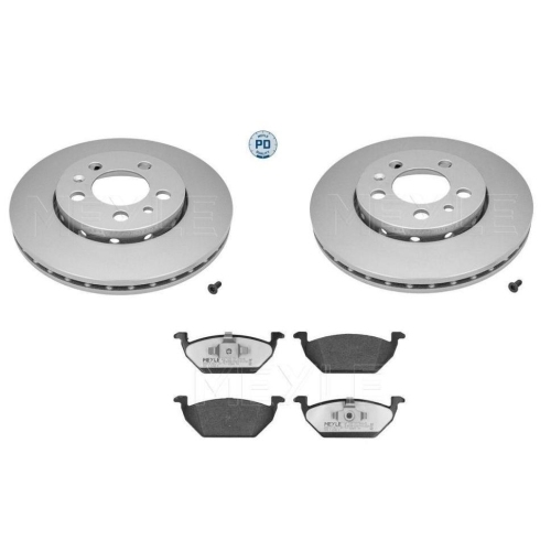 Bremsensatz Meyle Bremsbel&auml;ge + Bremsscheiben 0252313019/PD+1835211018/PD