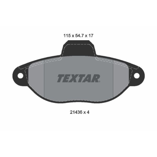 TEXTAR Bremsbelagsatz, Scheibenbremse Q+ 2143602