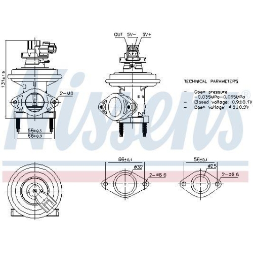 NISSENS AGR-Ventil ** FIRST FIT ** 98480