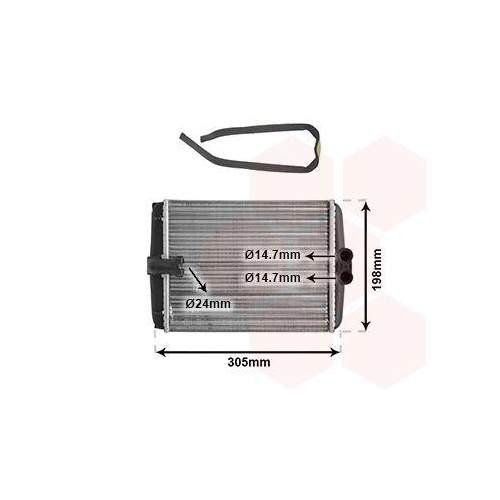 VAN WEZEL W&auml;rmetauscher, Innenraumheizung *** IR PLUS *** 30006250