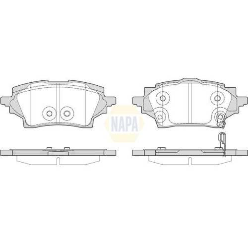 NAPA Bremsbelagsatz, Scheibenbremse NAPA NBP1685