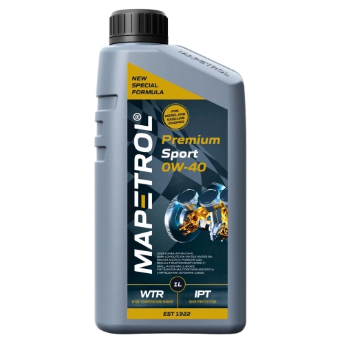 Motor&ouml;l Motoren&ouml;l Mapetrol Premium Sport 0W-40 1 Liter MAP0405