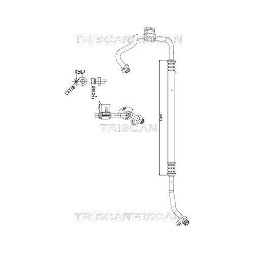 TRISCAN Hochdruck-/Niederdruckleitung, Klimaanlage 9010 28033