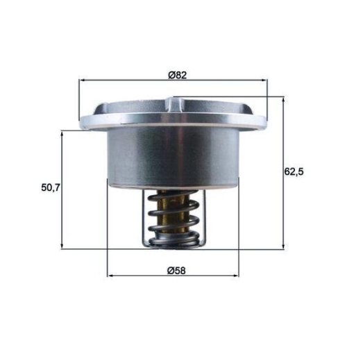 MAHLE Thermostat, K&uuml;hlmittel BEHR THD 6 75