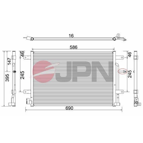 JPN Kondensator, Klimaanlage 60C9078-JPN