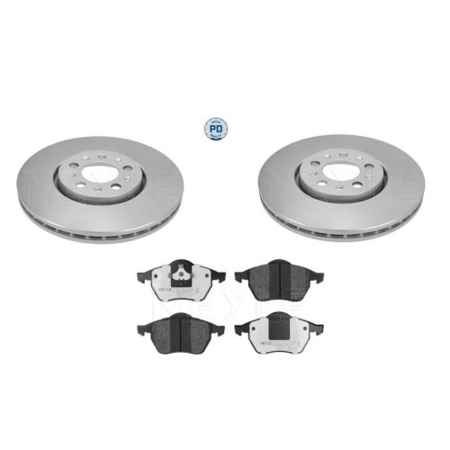 Bremsensatz Meyle Bremsbel&auml;ge + Bremsscheiben 025 219 1119/PD + 1835211051/PD