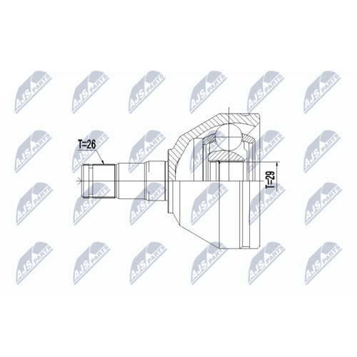NTY Gelenksatz, Antriebswelle NPW-VV-075