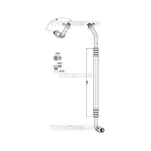 TRISCAN Hochdruck-/Niederdruckleitung, Klimaanlage 9010 28053