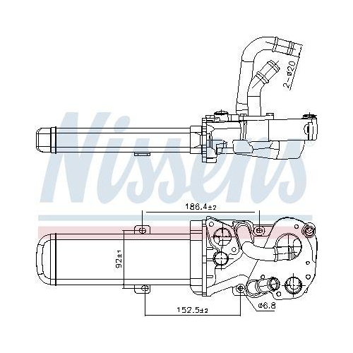 NISSENS Kühler, Abgasrückführung 989412