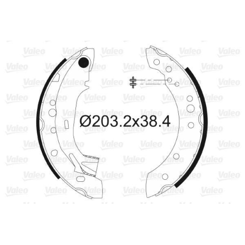 VALEO Bremsbackensatz 562997