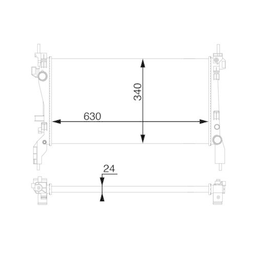 MAHLE K&uuml;hler, Motork&uuml;hlung BEHR CR 1122 000S