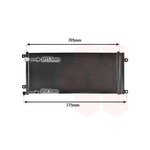 VAN WEZEL Kondensator, Klimaanlage 25015710