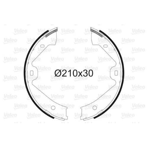 VALEO Bremsbackensatz, Feststellbremse 564137