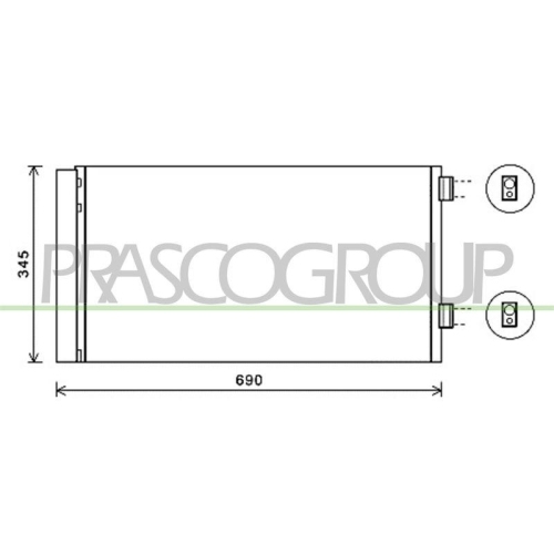 PRASCO Kondensator, Klimaanlage PrascoSelection MN308C003